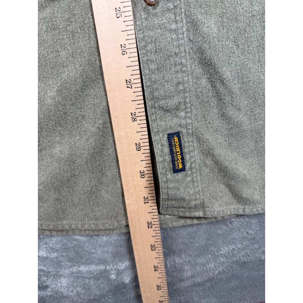 Vtg Woolrich Bear Forest Aztec Western Shirt Men's L Button Front Outdoors 90s - Picture 6 of 7